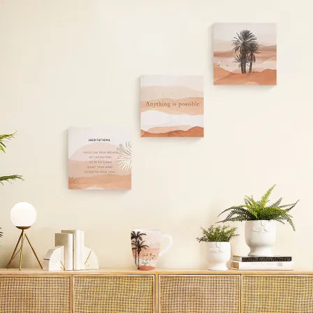 Espresso Desert Palms Canvas