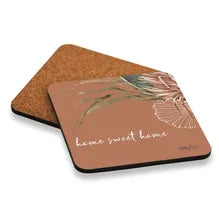 Espresso Palm Cork Coaster