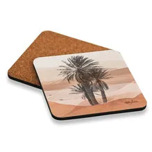 Espresso Palm Cork Coaster