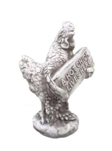 Hot Chick Lives Here Statue