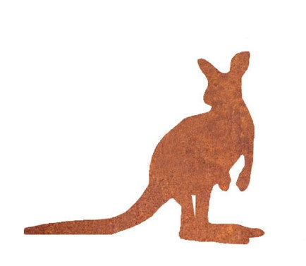 Kangaroo Silhouette Stakes Rust