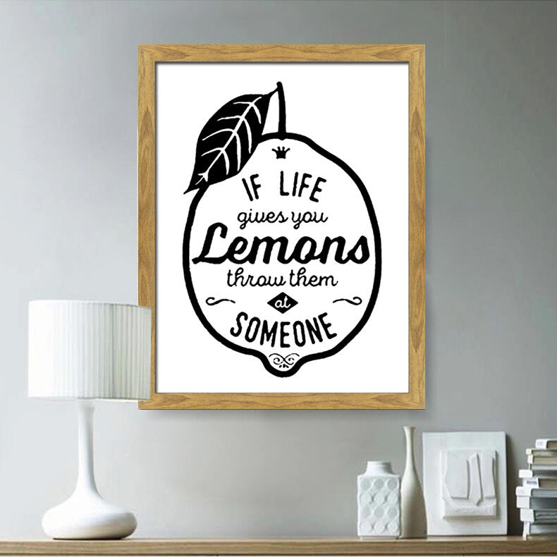 Natural Framed Canvas Quotes