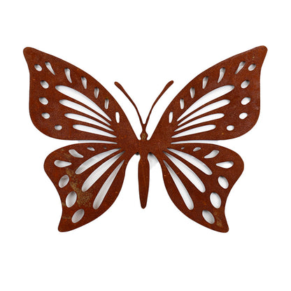 Butterfly Rust Wall Art