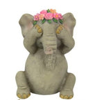 Wise Floral Elephant